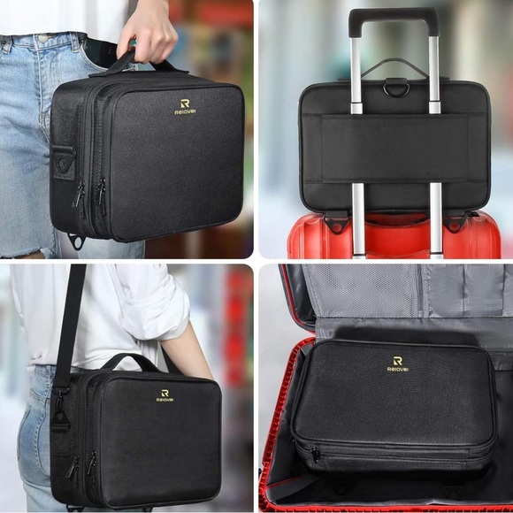 ‼️SOLD‼️Relavel Travel Makeup Train Case 13.8” Large - Picture 4 of 15